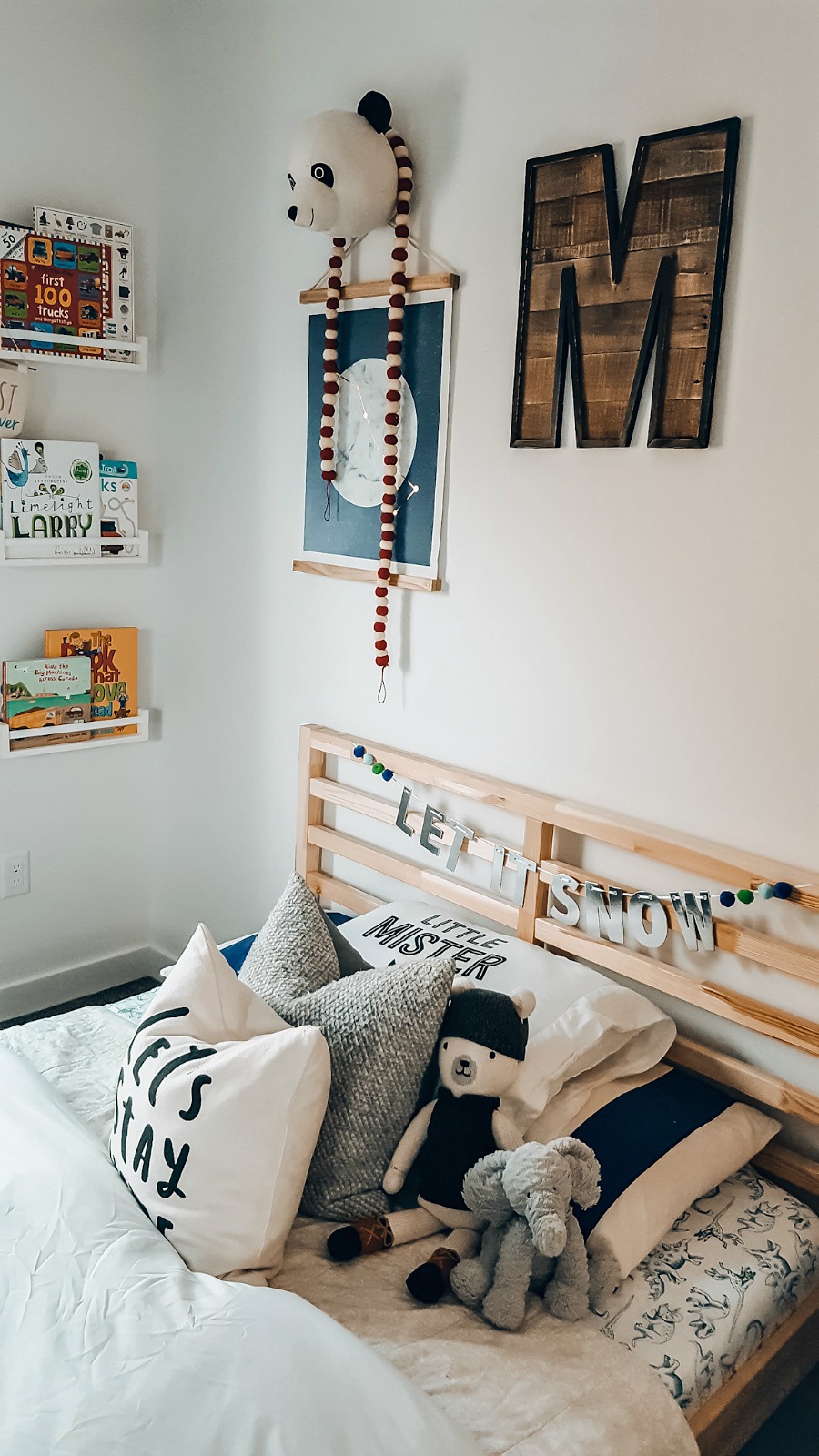 Cute Christmas-y Toddler Boy's Room Tour