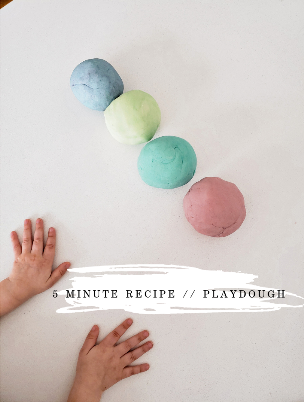 5-Minute Non-Toxic Easy Homemade Playdough Recipe - Made In A Pinch