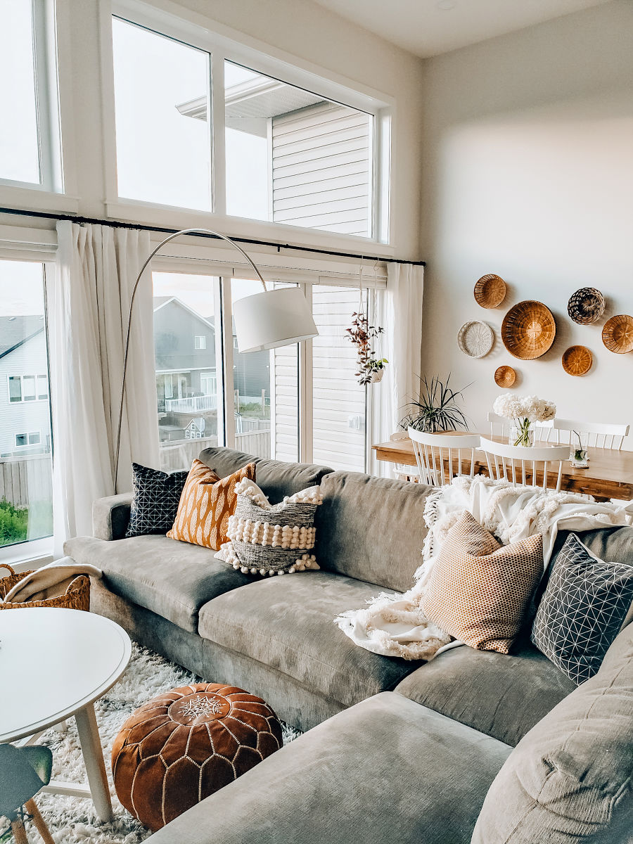An Easy Way To Make Your Living Room Extra Cozy - The Blush Home Blog