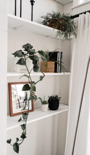 Easy DIY Floating Shelves (Hack!) - The Blush Home Blog