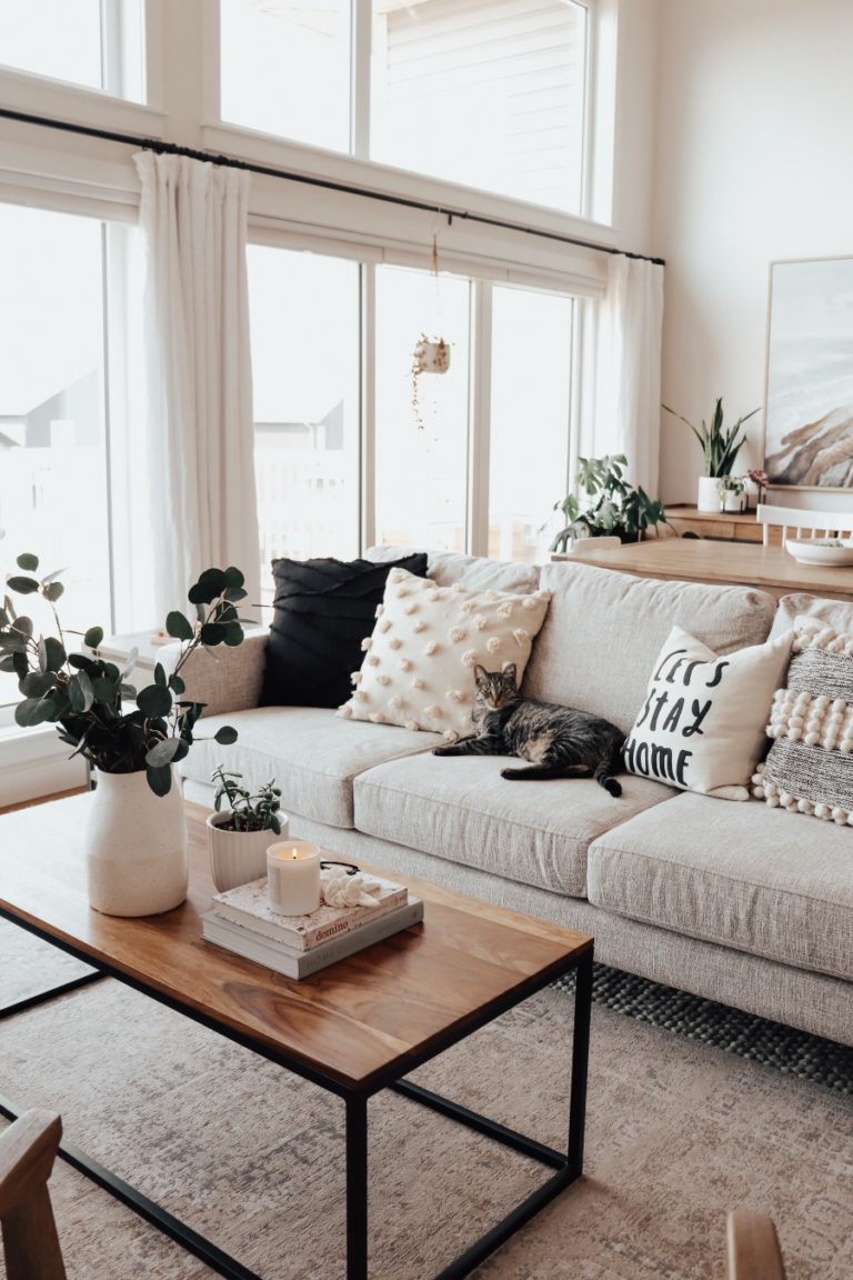 How To Style A Small Living Room - The Blush Home Blog