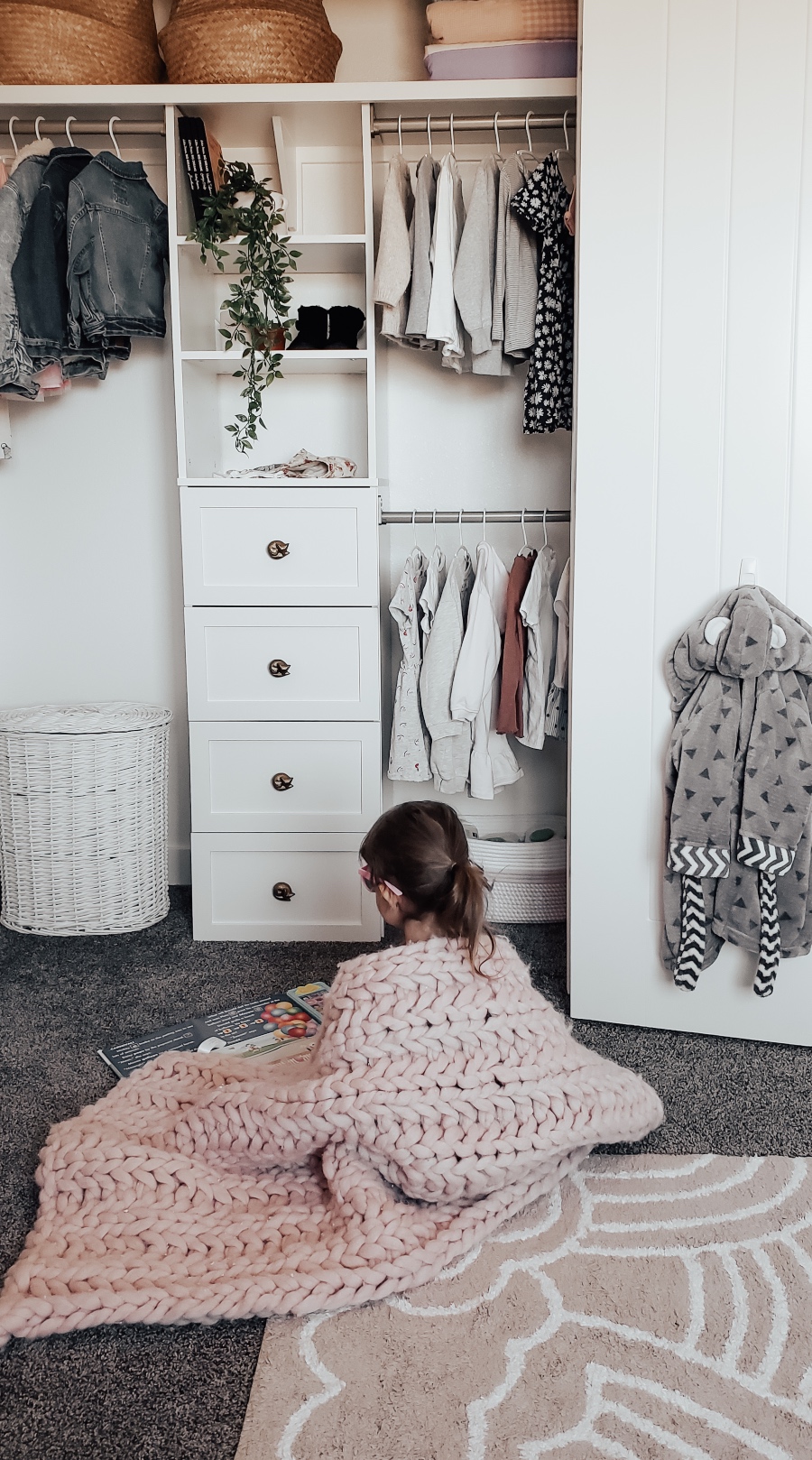 DIY Kid's Closet Organization - The Blush Home Blog