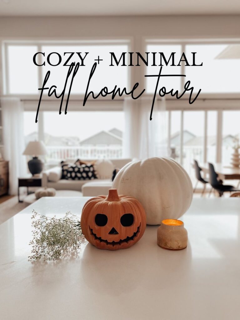 Cozy Minimal Fall Home Tour - The Blush Home Blog